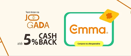 EMMA COM ATÉ 5% DE CASHBACK