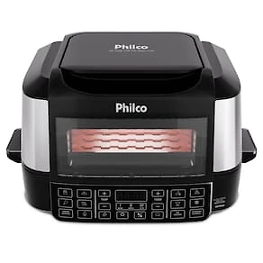Fritadeira Elétrica Air Fryer Philco PAF12A Barbecue Digital 12L Preta