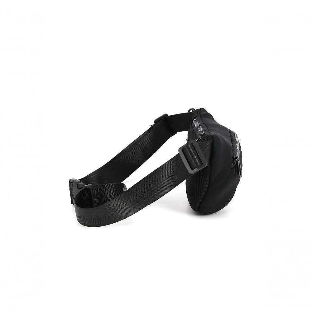 Pochete Pet Transversal Pequena Para Passeio Camp Com Argola E Porta Saquinho - Preto Preto
