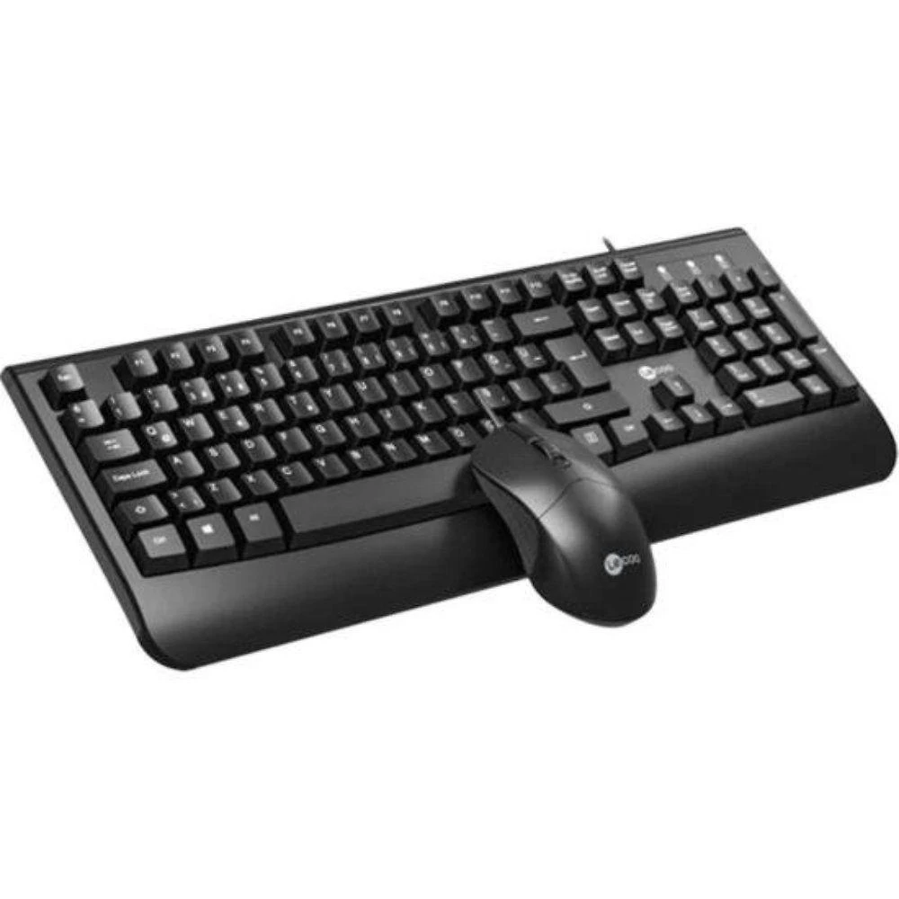 Kit Teclado e Mouse CM105 com Teclas Altas e Ergonômico Preto Lecoo