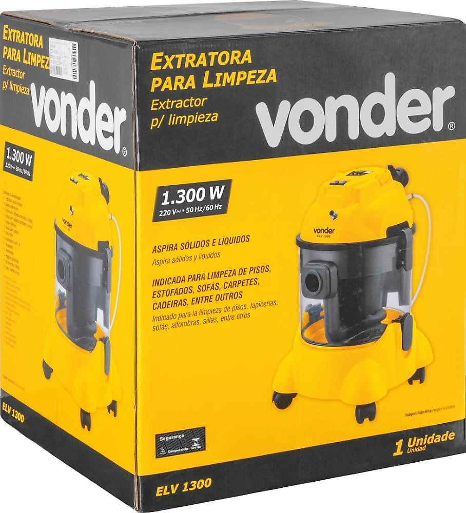 Extratora para limpeza 220v elv 1300 vonder