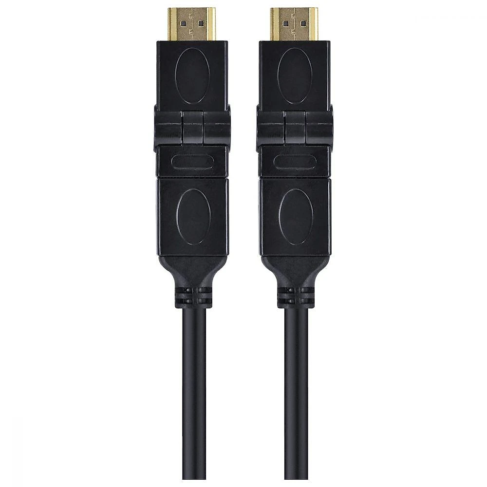 Cabo Hdmi 2.0 4k Ultra Hd 3d Conexão Ethernet Conectores 360° 2 Metros - H20b360-2
