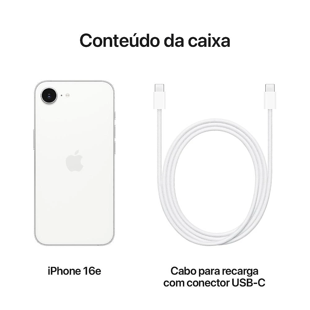 Apple iPhone 16e 128GB Branco