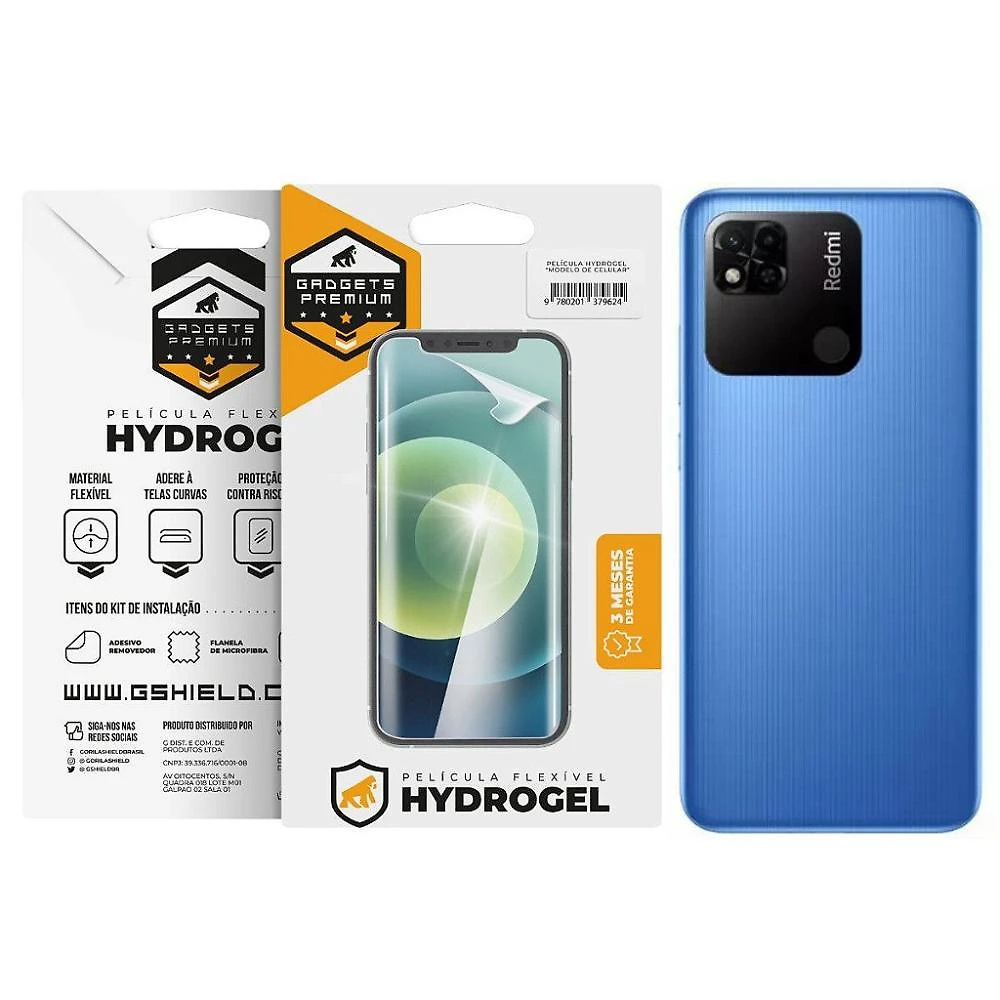Película para Xiaomi Redmi 10A - Traseira Hydrogel HD- Gshield