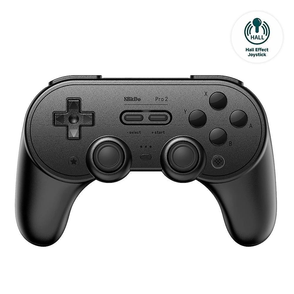 Controle Sem Fio 8BitDo Pro 2 Hall Edition, Bluetooth, Preto - 80GJ03