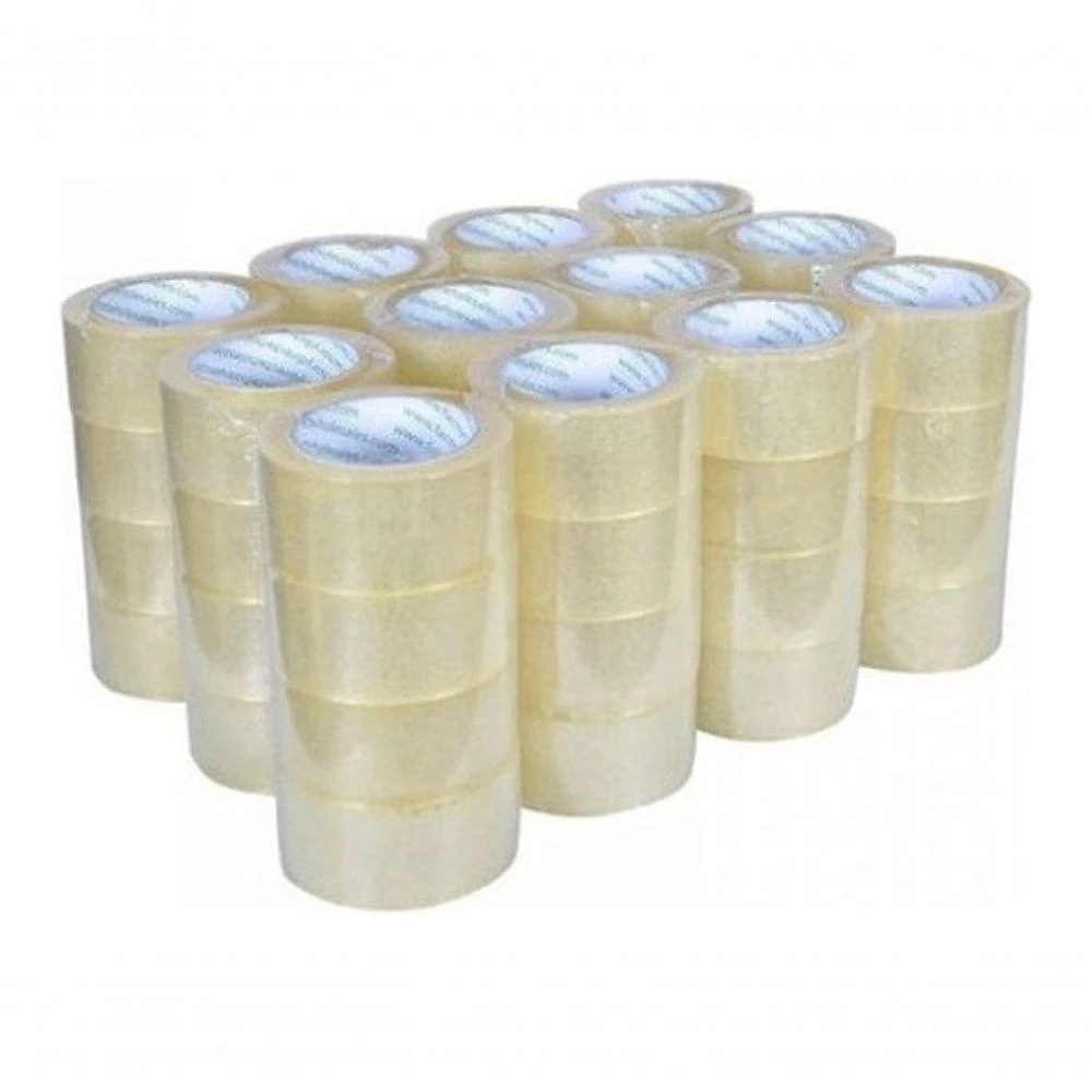 Fita Adesiva para Empacotar Higipack para Caixas e Pacotes 48MM X 100M Kit 15 Rolos Transparente