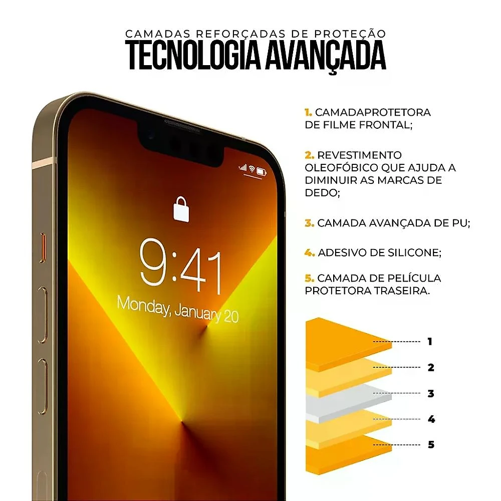 Kit Capa Couro Dual Magsafe e Pelicula Defender Pro Privacidade para iPhone 15 Pro - Gshield