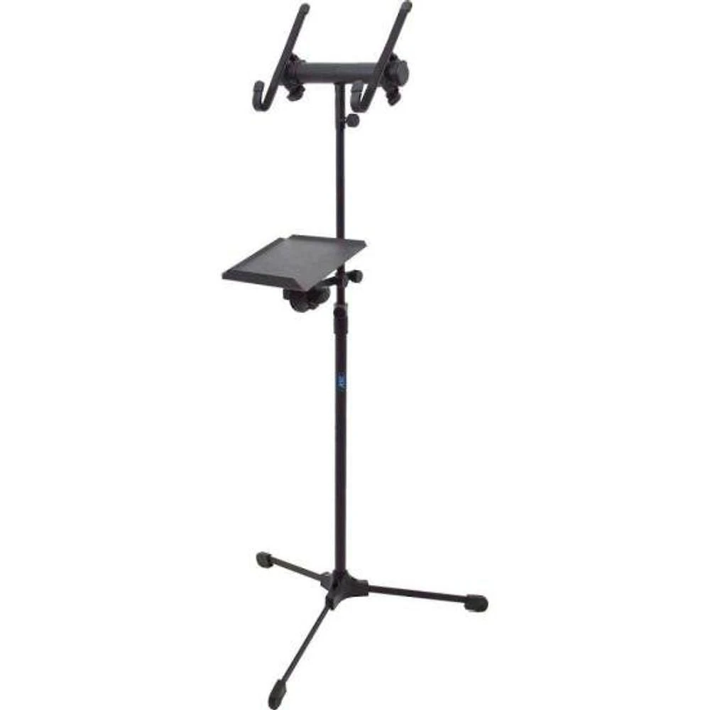 Suporte Multifuncional PNT Preto [F002] para Tablets, Notebooks e Banners com Regulagem de Altura