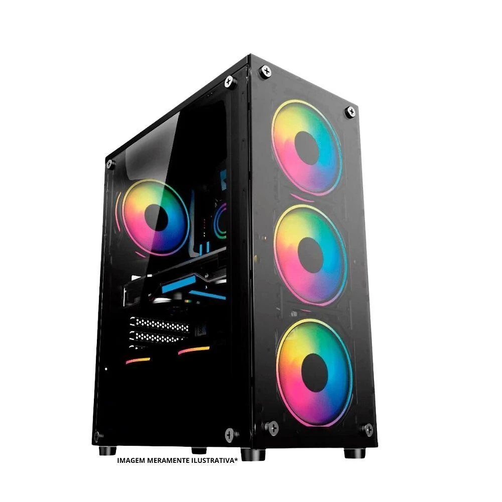 Miniatura Pc Gamer Computador Completo Intel Core I7 16gb Ssd 512gb Kit Gamer Headset Monitor 23''