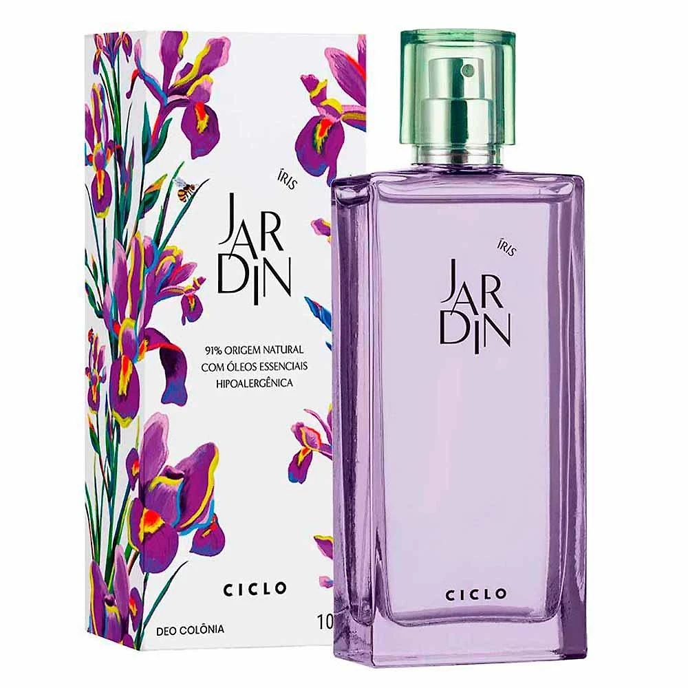 Deo colônia jardin iris ciclo cosméticos