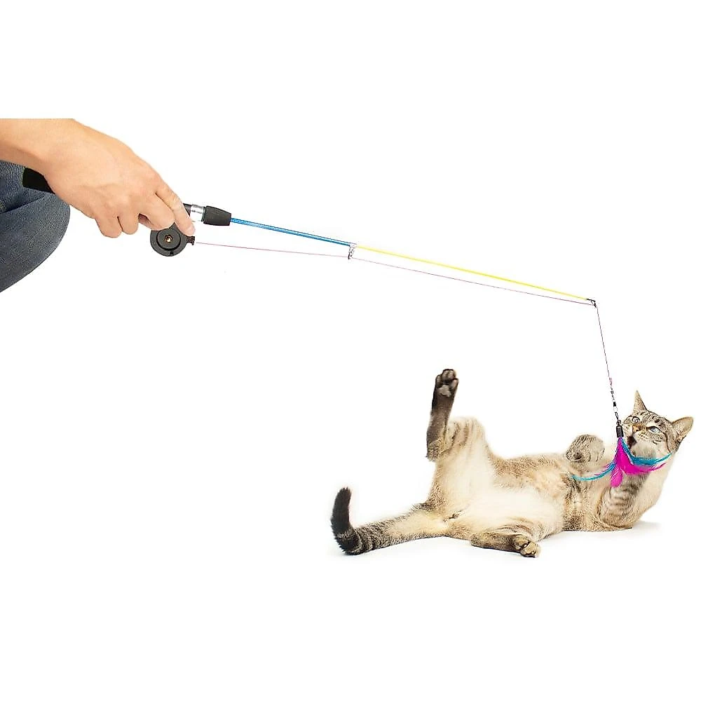 Brinquedo CatMyPet Varinha Pesca Gatinho - Tam. Único