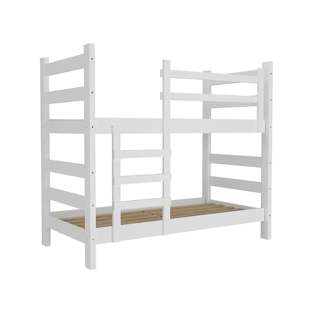 Miniatura Beliche Madeira Maciça - vira 2 Camas - para Colchão 78/88 x 188cm Dubai Multimóveis VCR4137 Branco