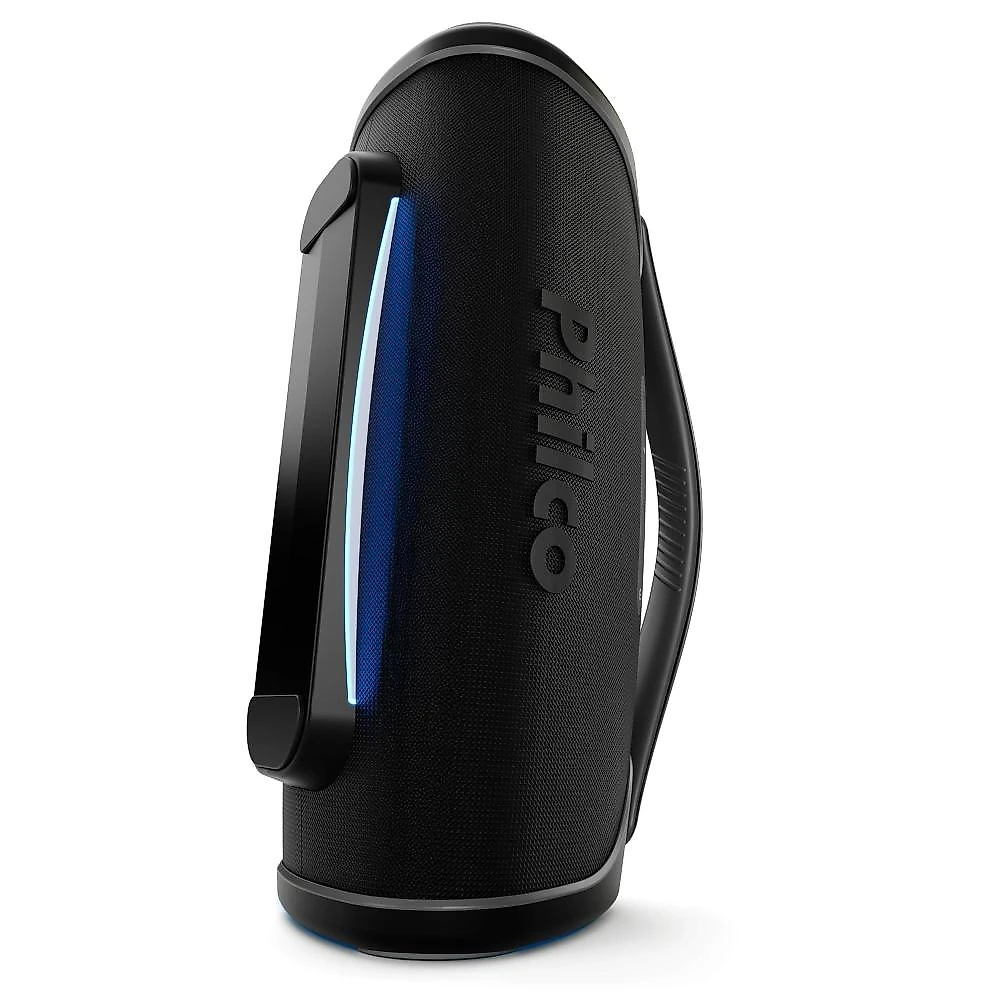 Caixa de som portátil philco boombox pbx01 300w bluetooth 30h bateria flash light preta