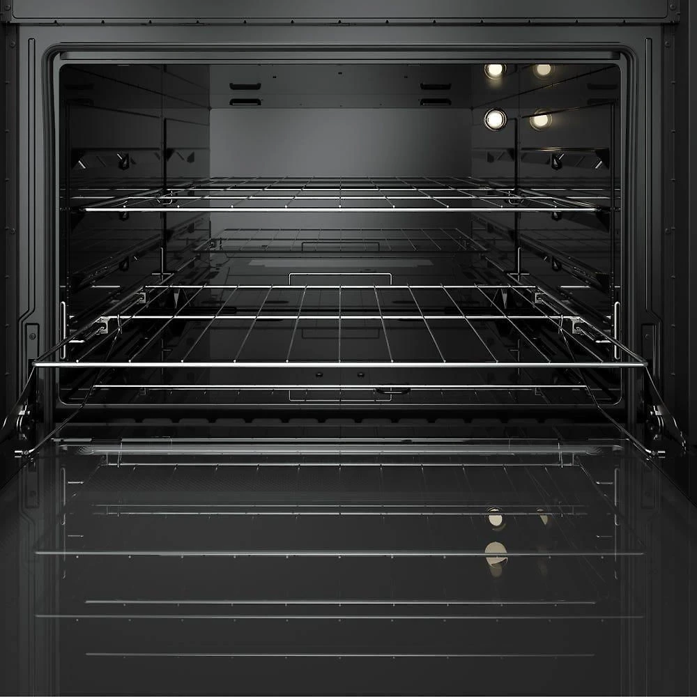 Fogão Mueller 5 Bocas Decorato Vetro Inox Com Mesa De Vidro Inox Bivolt