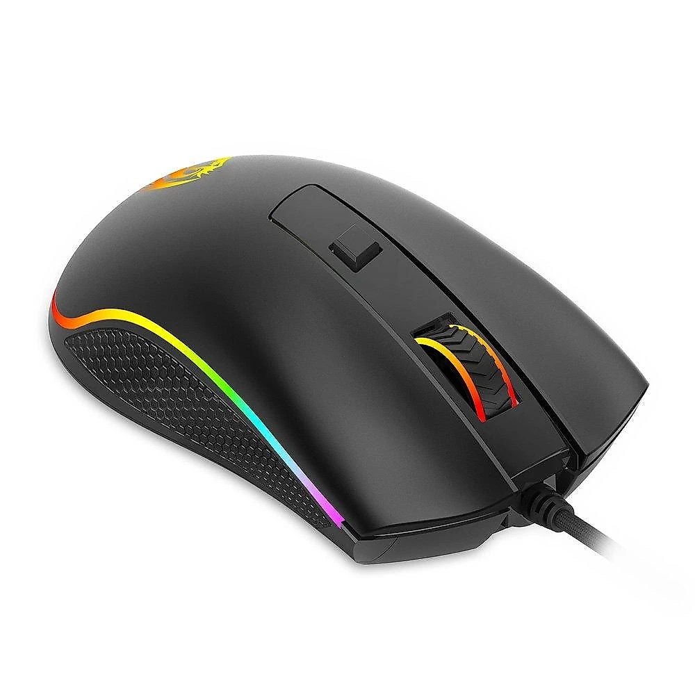 Mouse Gamer Redragon Cobra Cypher Lite, RGB, 12800 DPI, 6 Botões, USB, Preto - M611-RGB
