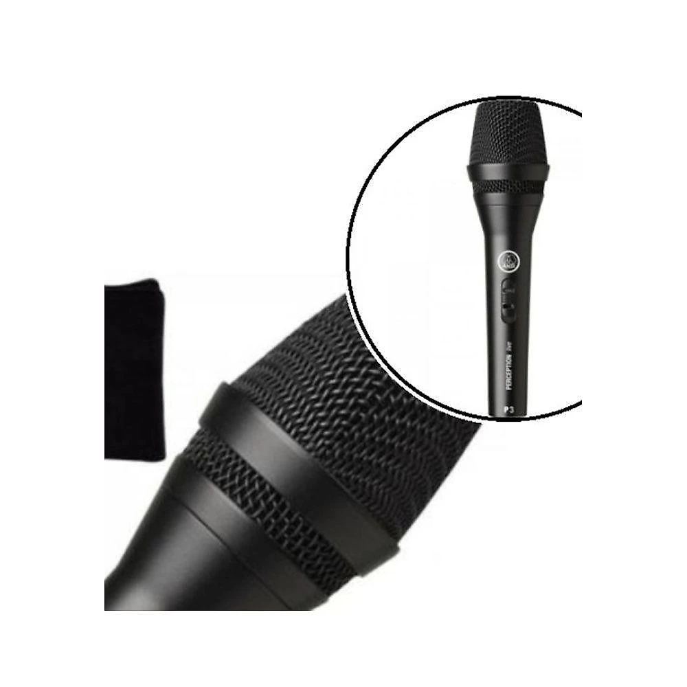 Microfone Instrumental Perception 3S Dinâmico Cardioide Preto AKG webcontinental-9002761026962