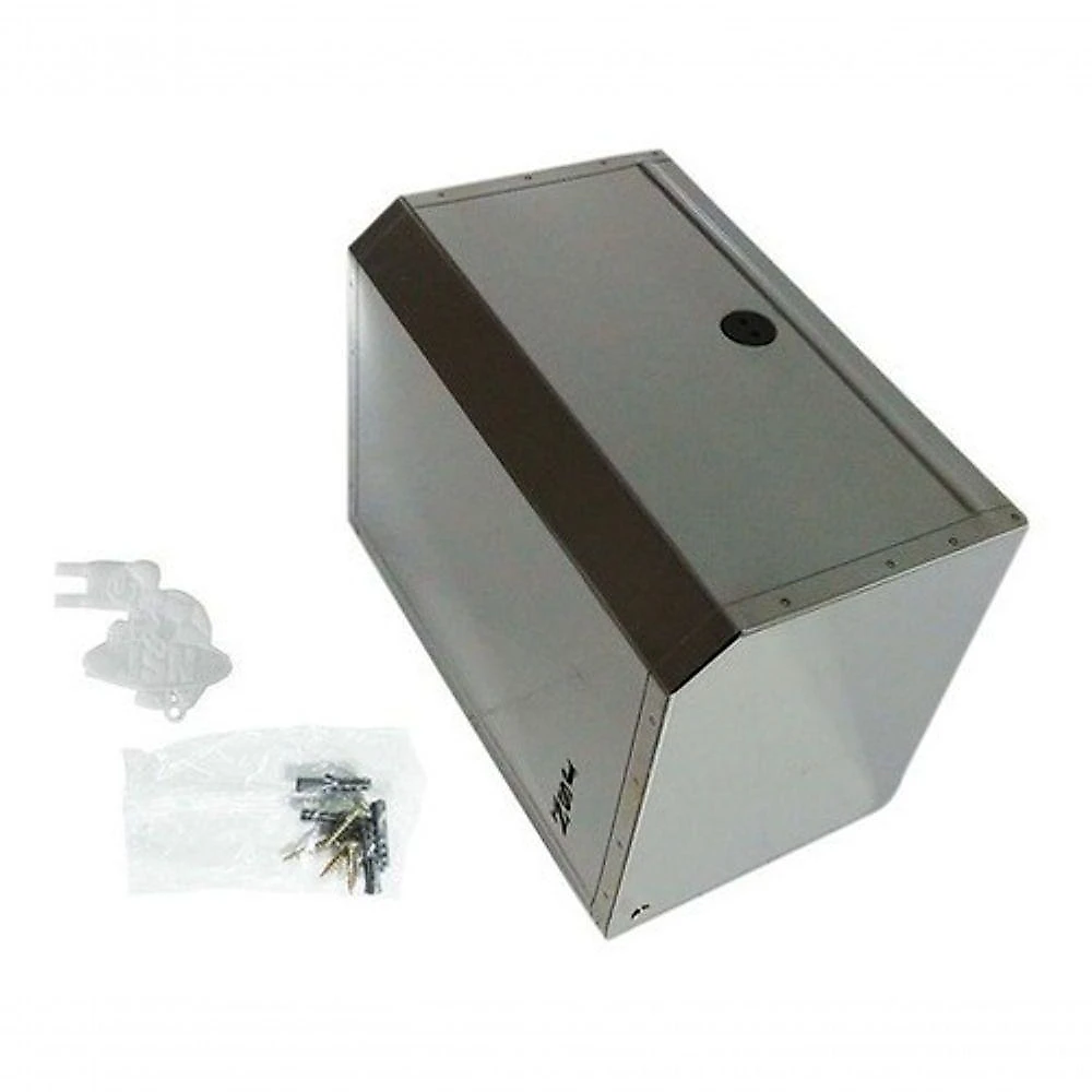 Porta Papel Toalha M1i em Aço Inox 430 com Abertura Frontal para Folhas Interfolhadas Inox Higipack