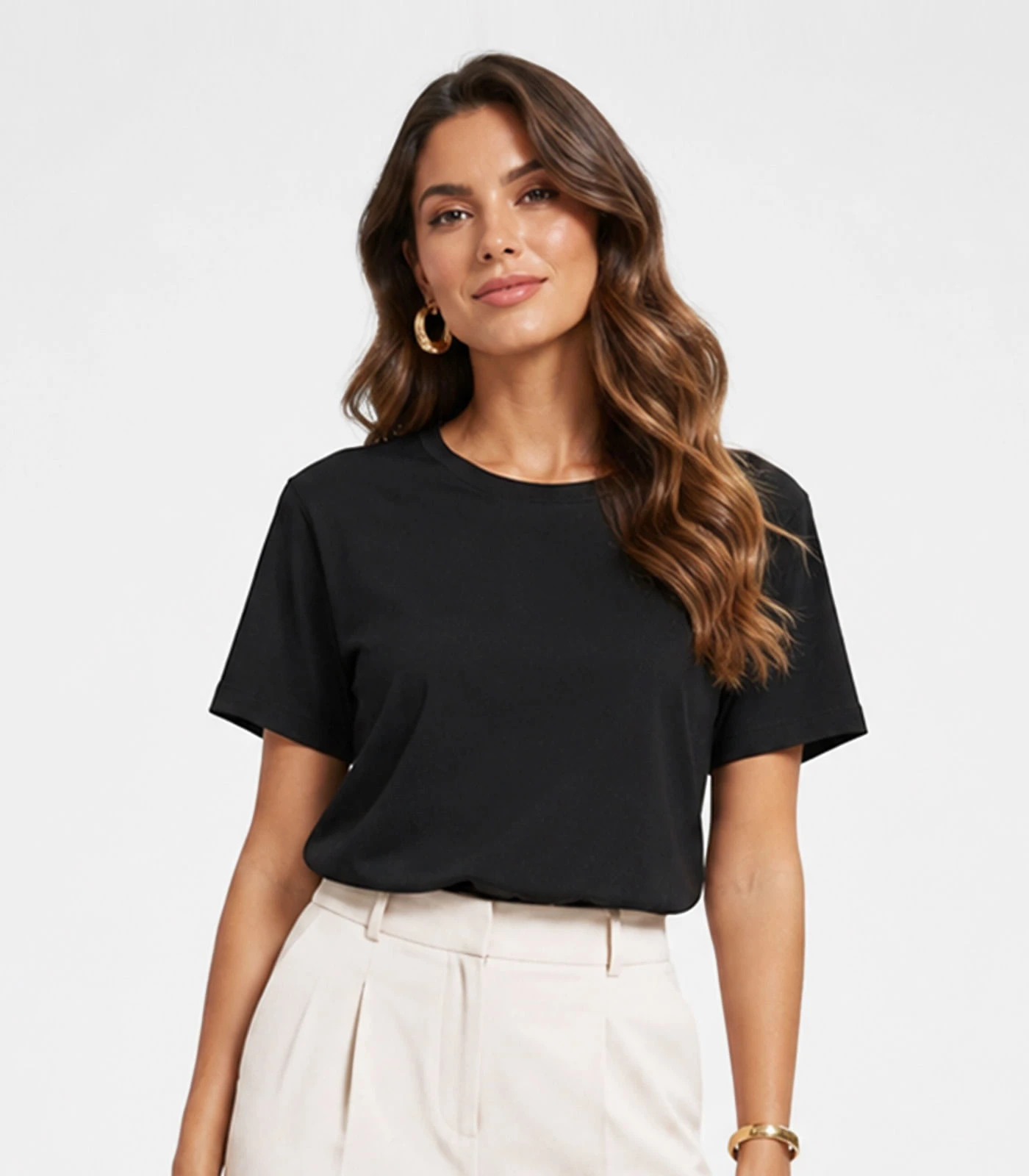 Blusa Feminina Em Malha Visco Premiere Endless Preto