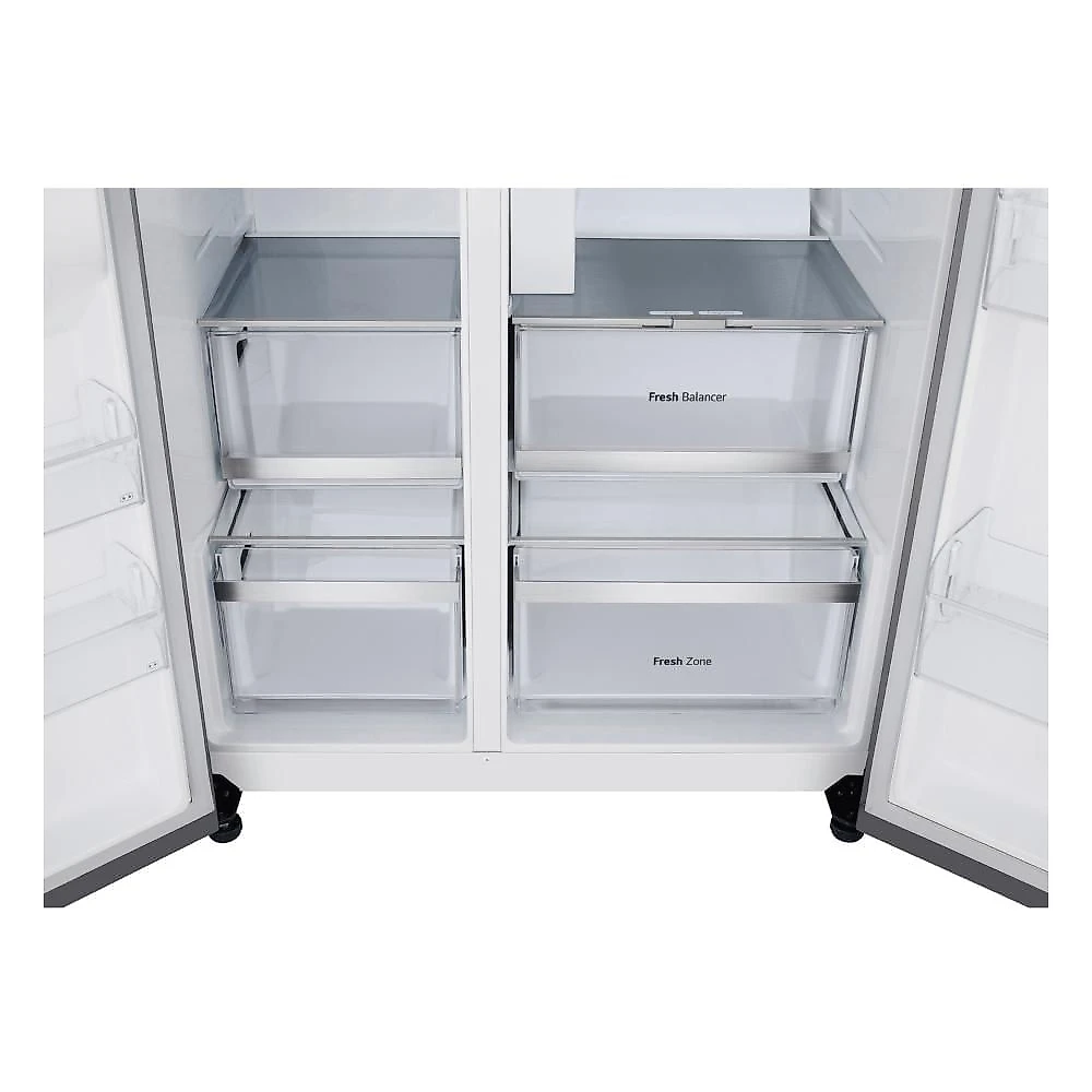 Geladeira LG Side by Side Inox Look Inverter Wi-Fi 638L GC-L267KLQ Bivolt