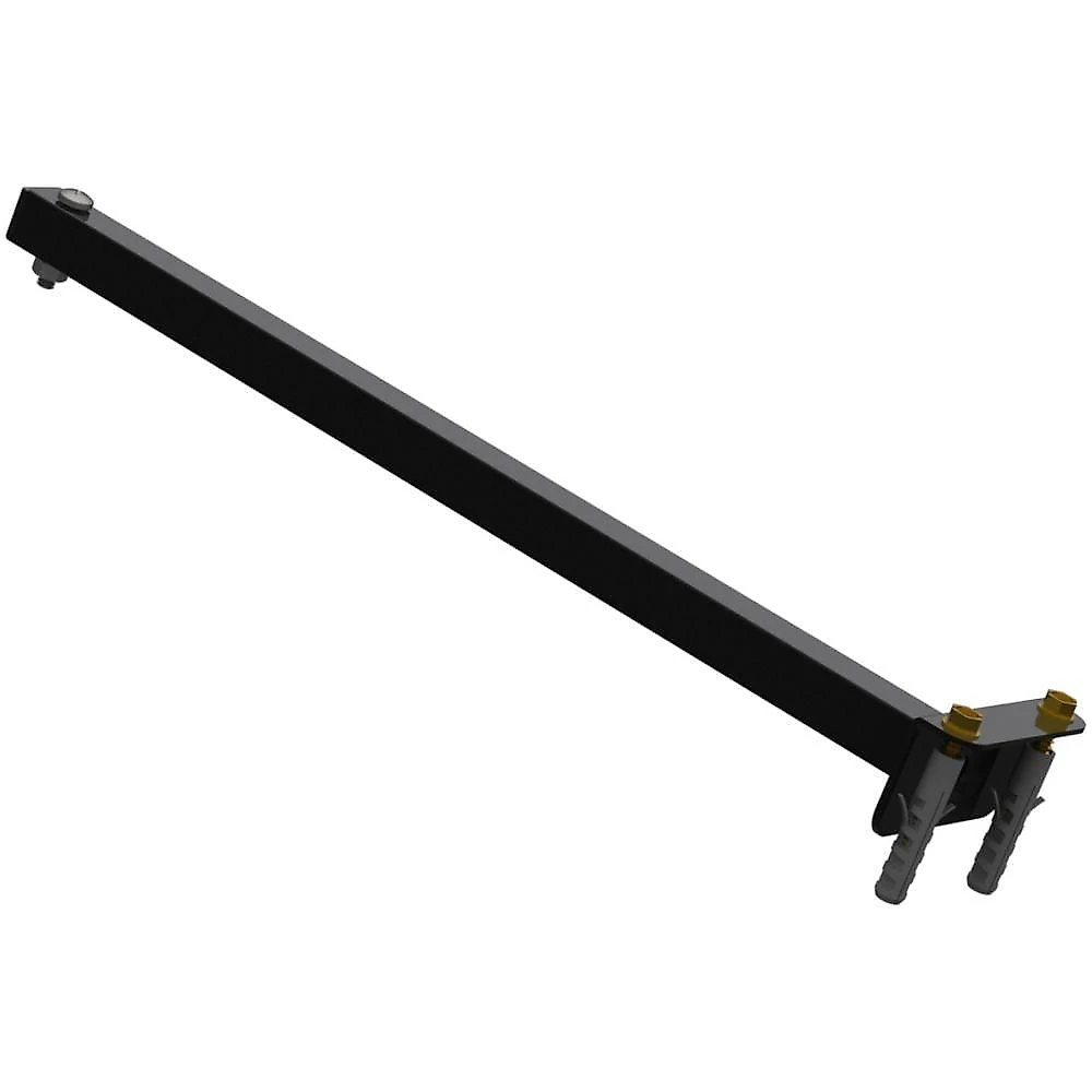 Suporte Refletor Fachada Banner Braço 40 Cm Preto