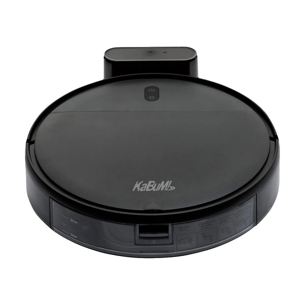 Robô Aspirador e Passa Pano KABUM! smart 100 - 5 Modos de Limpeza, Sensor Anti-Queda, Base de Carregamento - Bivolt - Preto - KBSF007