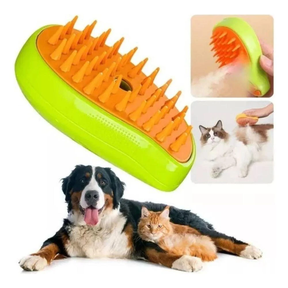 Escova Elétrica para Pets OEM Pet Brush 3 em 1 para Cães e Gatos em ABS e Silicone 1 Unidade