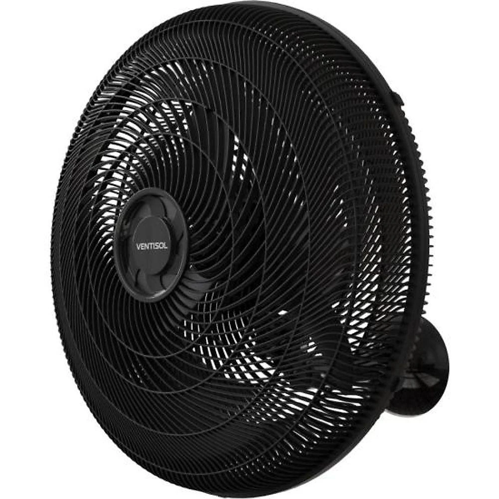 Ventilador de Parede Ventisol 130W 50CM Preto New para Ambientes Comerciais 220V