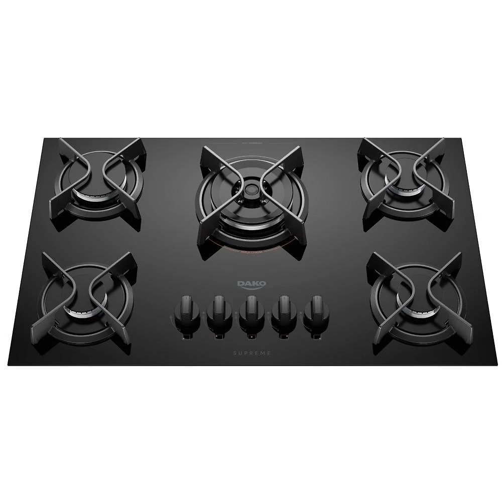 Cooktop 5 Bocas Dako Supreme Acendimento Superautomático, Preto