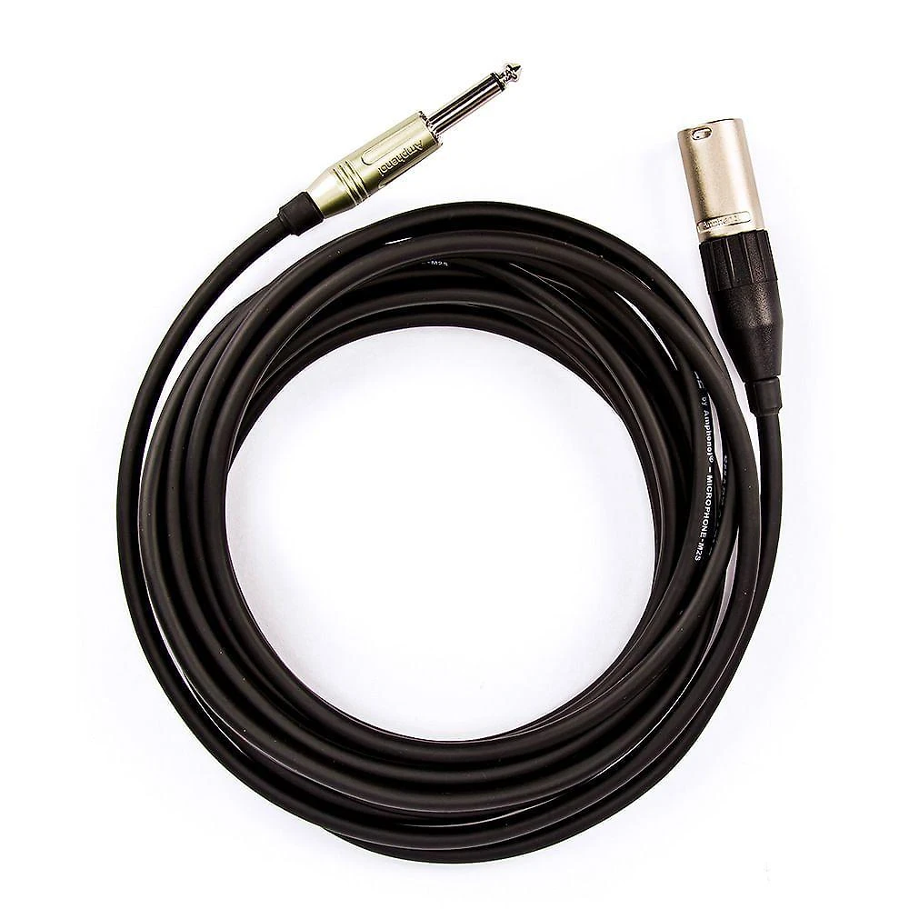 Cabo De Microfone P10 Mono Para Xlr Macho Amphenol - 20 Metros