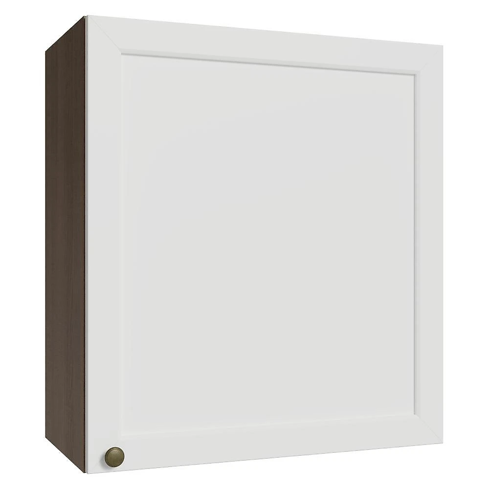 Armário aéreo 60 cm 1 porta rustic/branco vik madesa