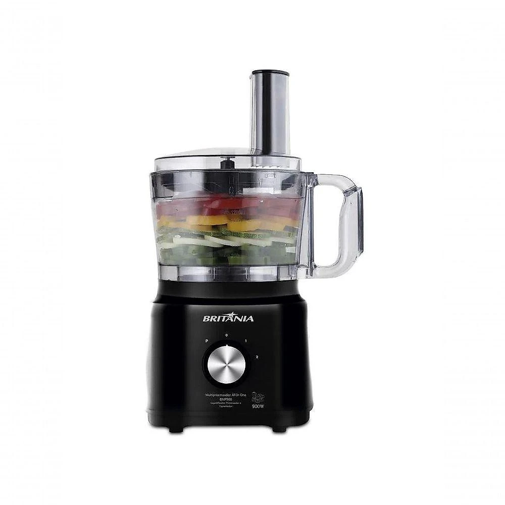 Multiprocessador All In One BMP900P 30 Funções 2 Velocidades 900W Preto 110V