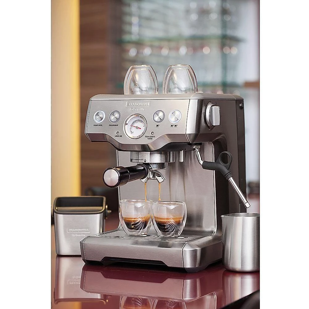 Cafeteira Tramontina By Breville Express 1,8 Litros Em Aço Inox Prata 220V 69065012
