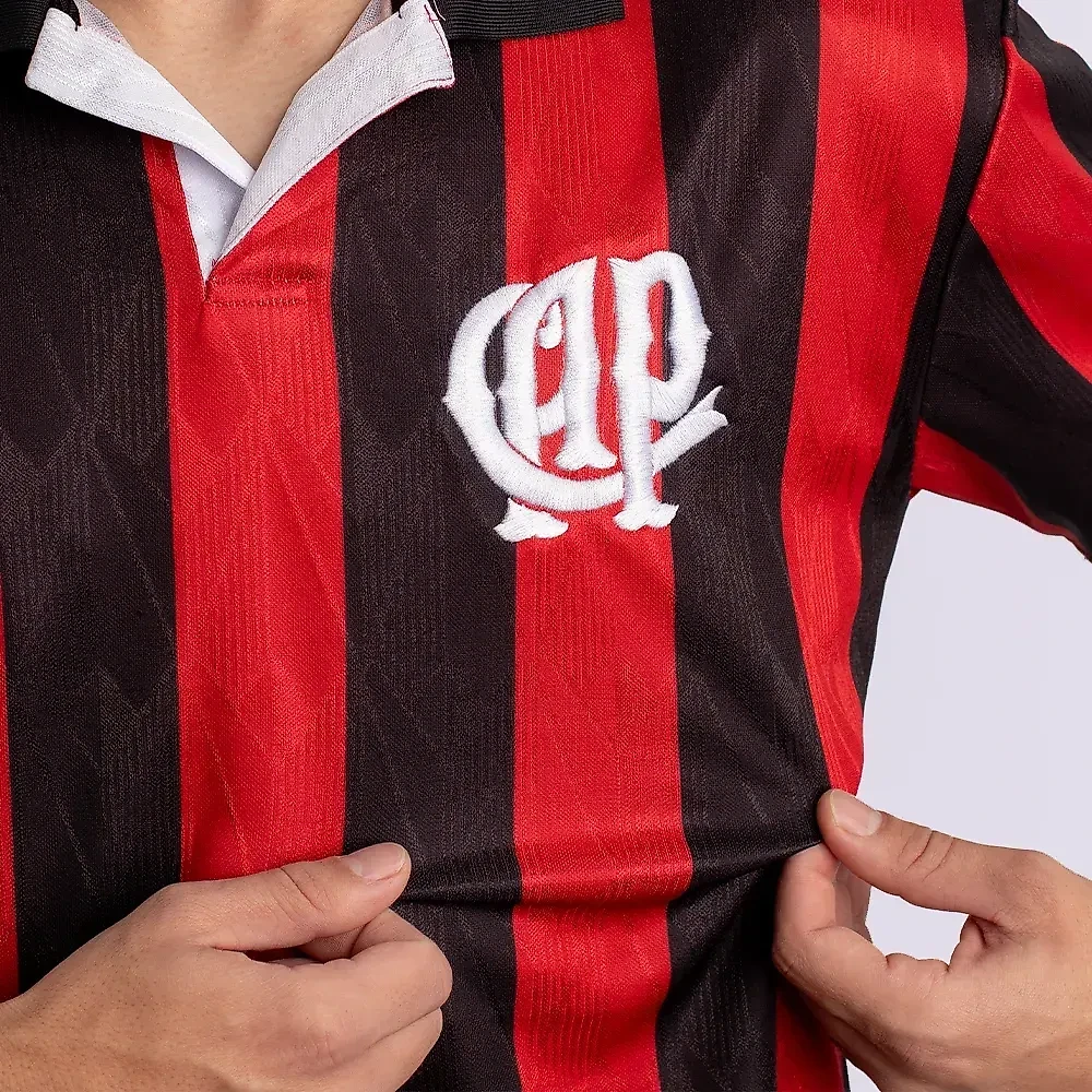 Camiseta Masculina CAP Retrô 1996 Preta e Vermelha TAM 2G