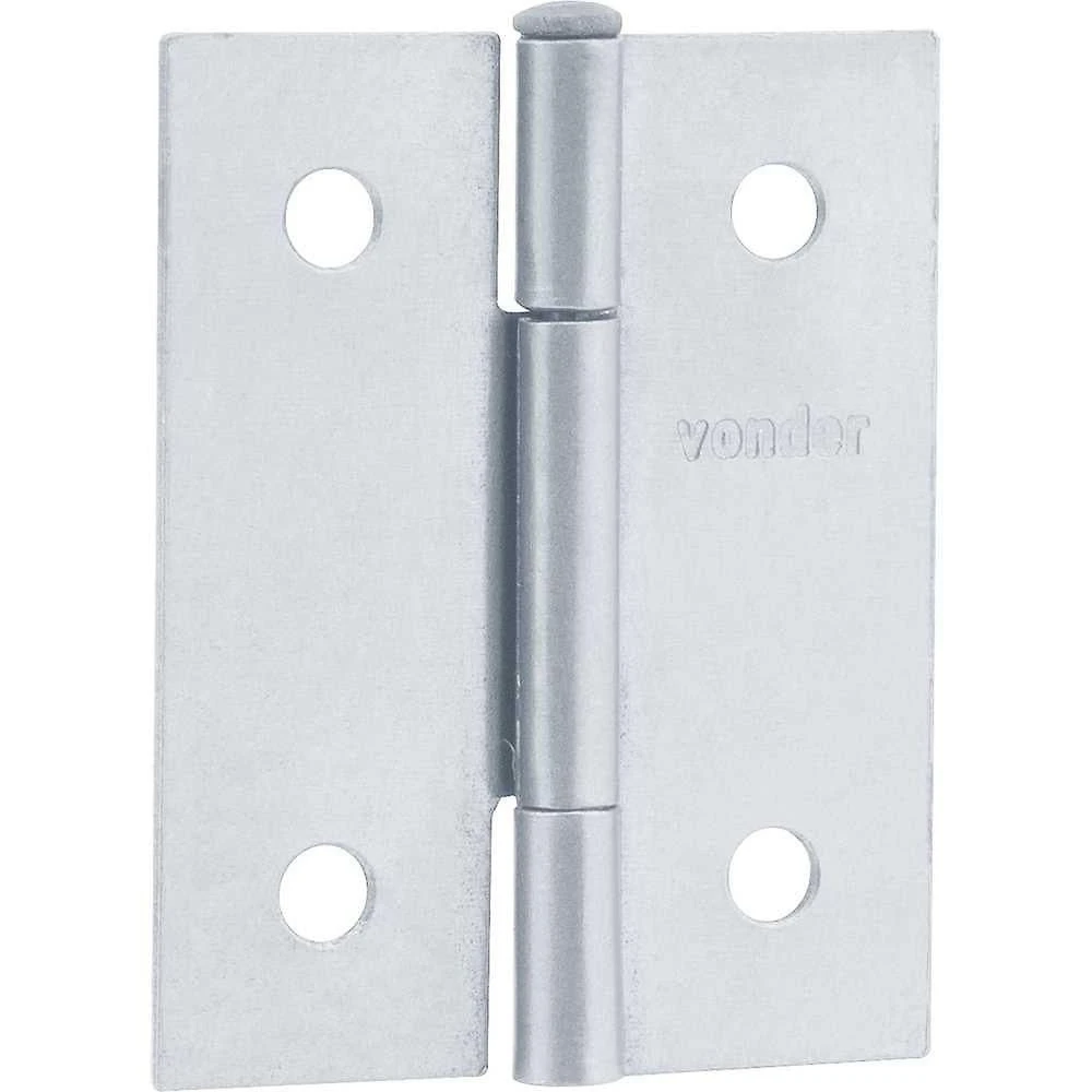 Dobradiça para Porta 1.1-2 Resistência à Oxidação Inox Vonder 24 Unidades