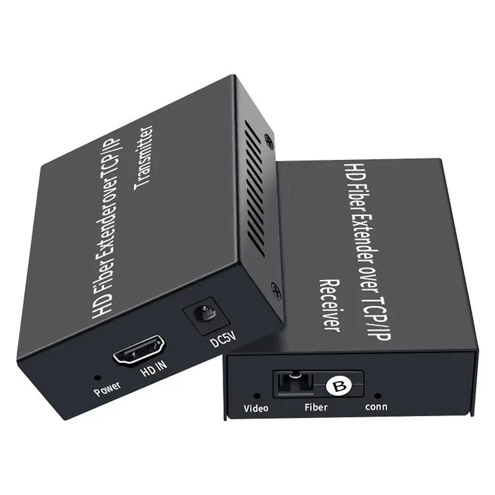 Extensor HDMI Via Fibra Optica Extender HF03 Full HD 1080P 60HZ Ate 3KM Conectividade Monomodo