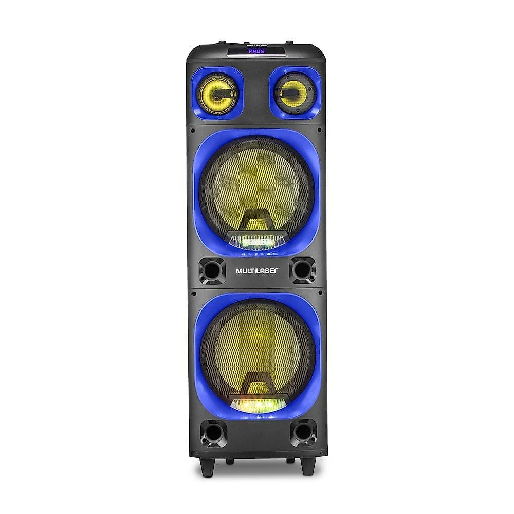 Caixa de som torre double 12 pol. 2000w - sp343out [reembalado] preto