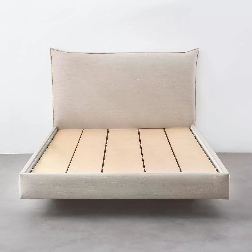 Cama Casal Boreal Flutuante CabeCasa MadeiraOriginals Cama Casal Boreal Flutuante CabeCasa MadeiraMadeira Bege
