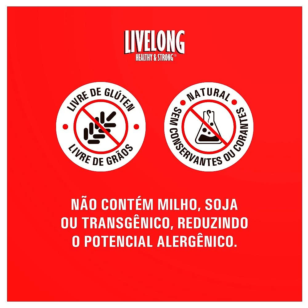 Alimento Natural Livelong Sabor Jacaré para Cães - 300 g