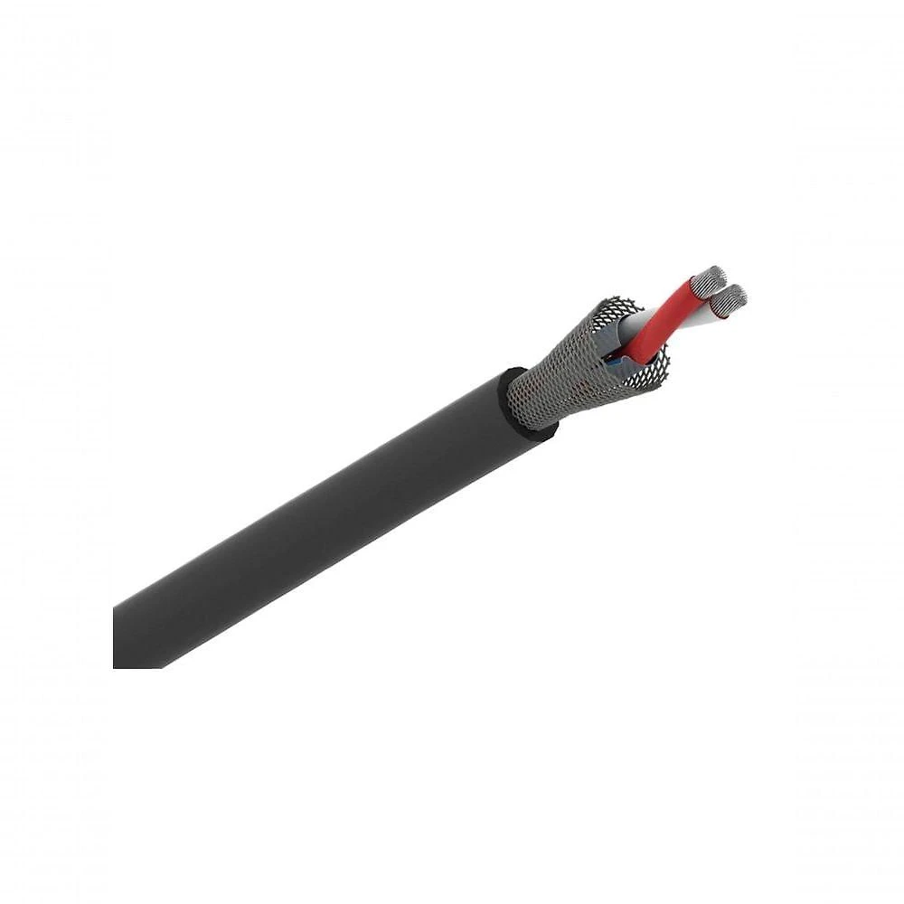 Cabo de Microfone X30 Balanceado 0,30MM2 22AWG Dupla Blindagem Preto Santo Angelo
