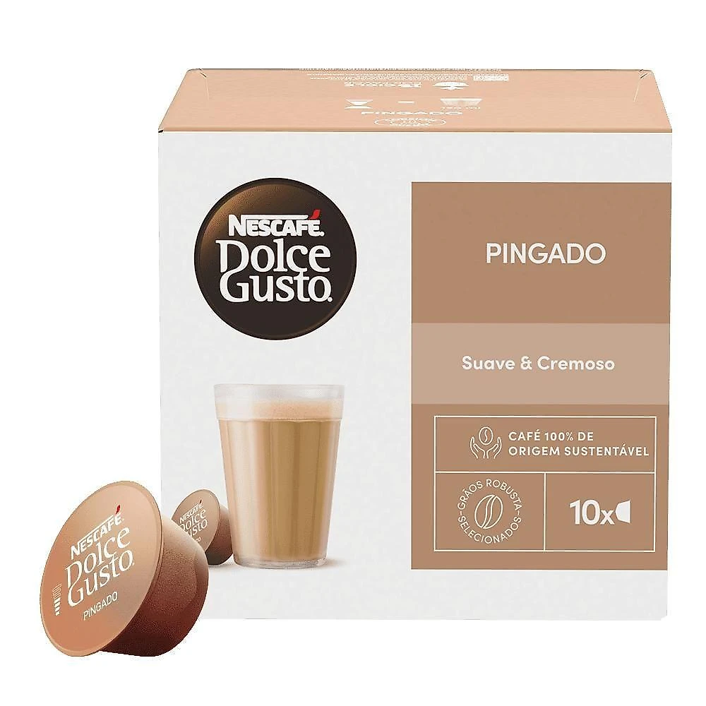 Cápsulas de Café Nescafé Dolce Gusto Pingado Caixa com 10 Unidades para Cafeteiras