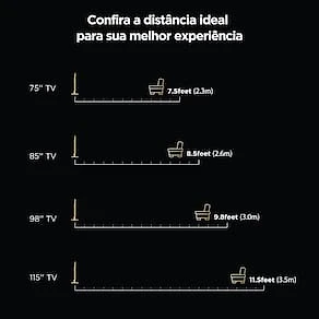 Smart TV 50" QLED 4K TCL 50C655 com Processador AIPQ, Google TV, HDR10+, Wi-Fi Dual Band, Bluetooth Integrado, Google Assistente, Dolby Vision e Atmos