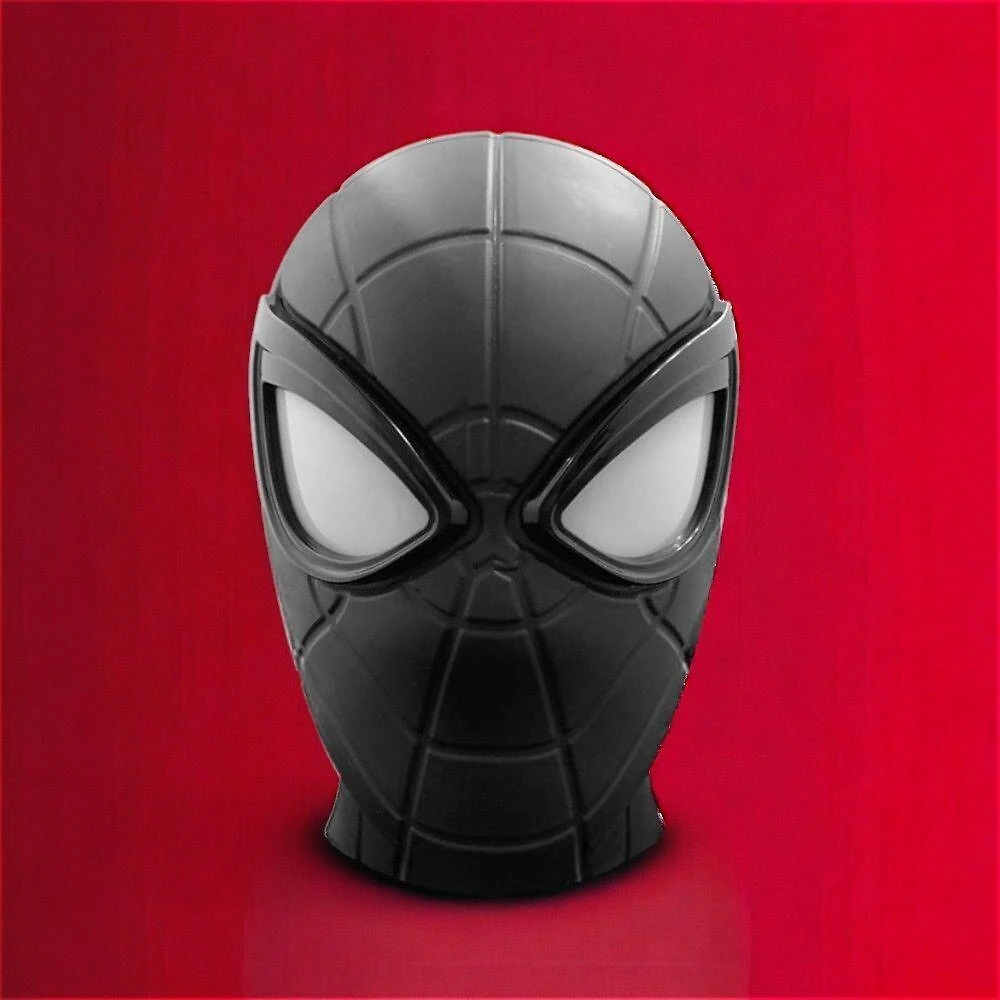 Luminária de Mesa Spider Man Venom Mask Marvel Tpc 3D com Soquete E-27 Bivolt 110V-220V Preto