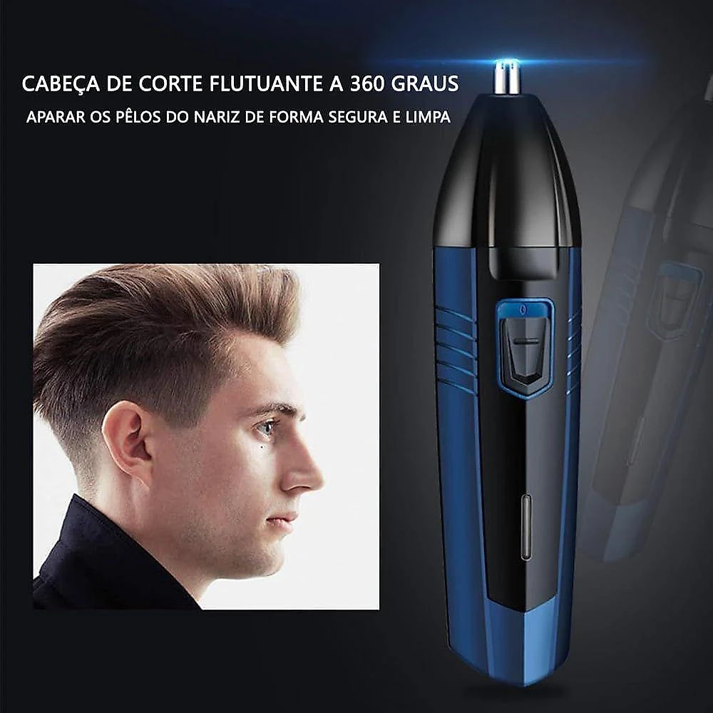 Barbeador Elétrico 3 em 1 LF Presentes Aparador Multifuncional Lâmina Aço Inoxidável USB sem Fio