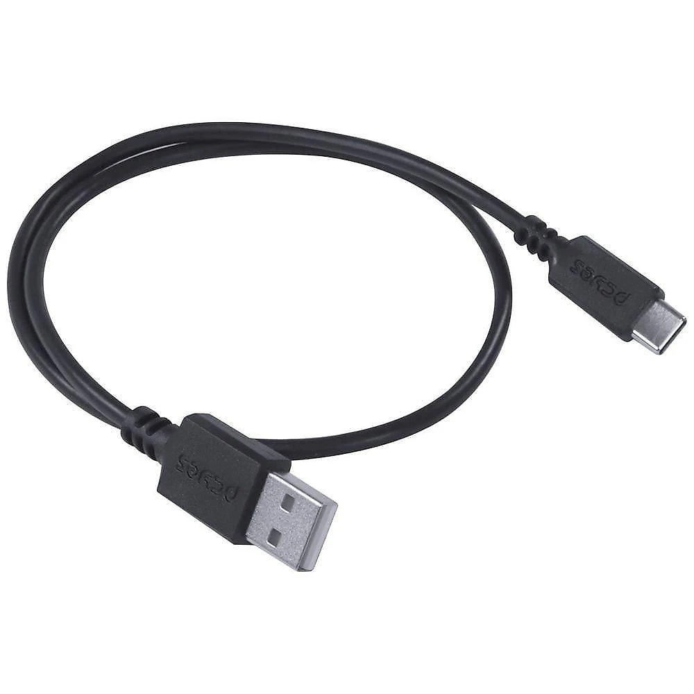 Cabo USB para USB Tipo C Pcyes Compatível com Smartphone para Carregamento 50CM Preto 1 Unidade