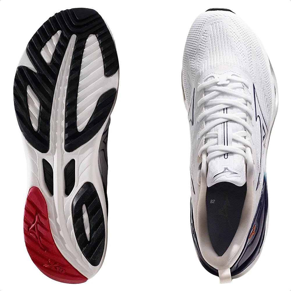 Tênis Mizuno Wave Stratos 3 Masculino Branco / Azul - 38