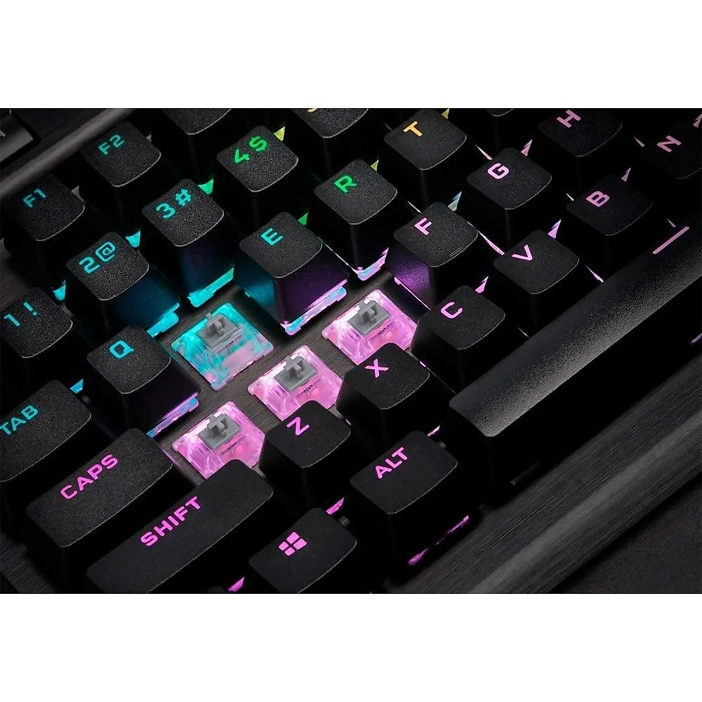 Teclado Mecânico Gamer Corsair K70 RGB, TKL Champion Series, Corsair OPX, Preto PBT Keycaps, Anti-Ghosting, US - CH-911901A-NA