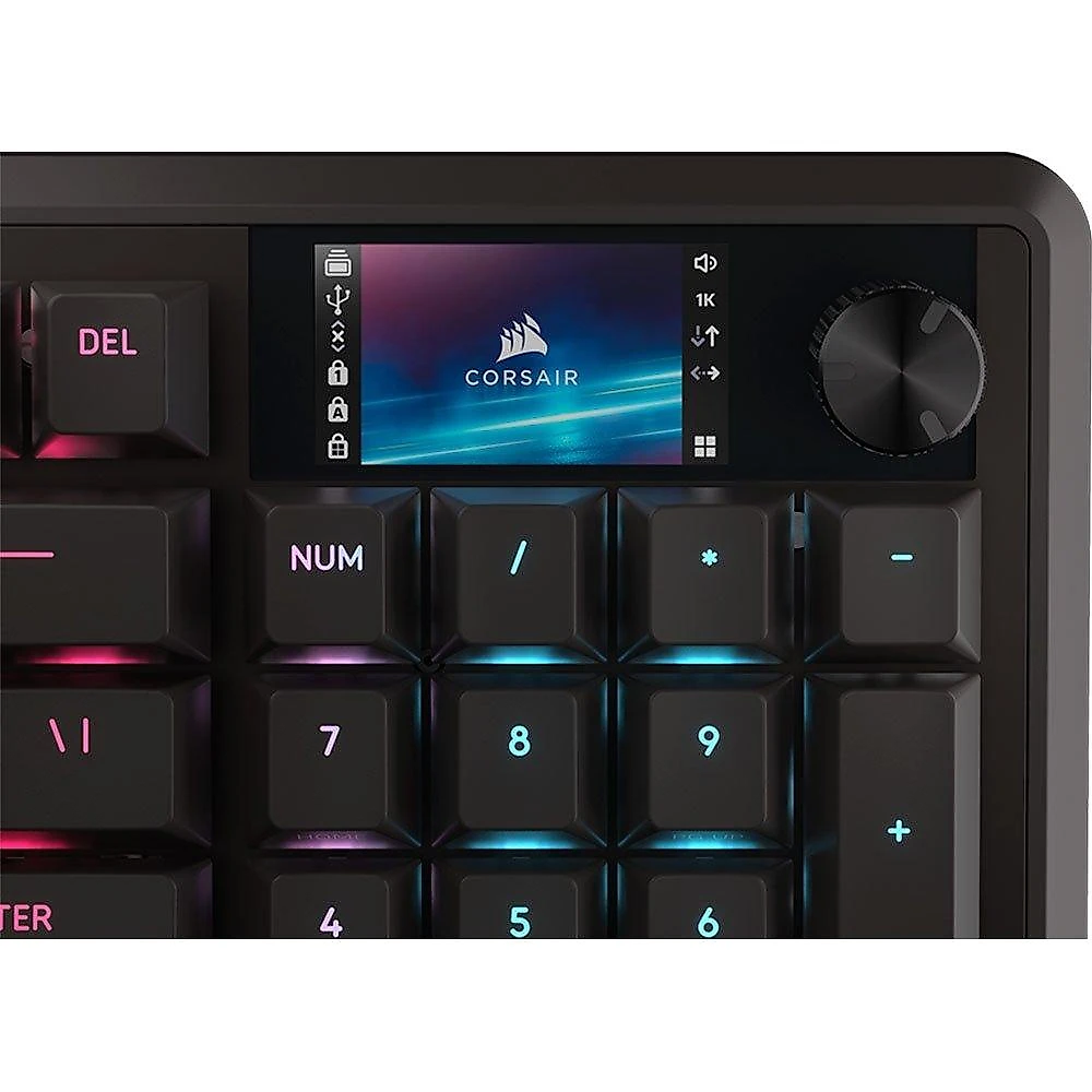 Teclado Mecânico Gamer Corsair Vanguard Pro 96, RGB, Switch Magnético Corsair MGX Hyperdrive, PBT Double-Shot, Preto - CH-91E911G-NA