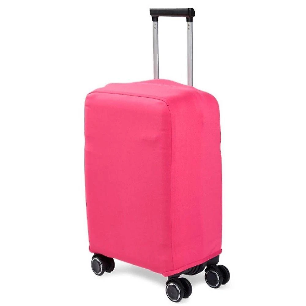 Capa de Mala Pequena Reforçada Poliéster com Zíper e Abertura para Alças Rosa 43X32X23CM