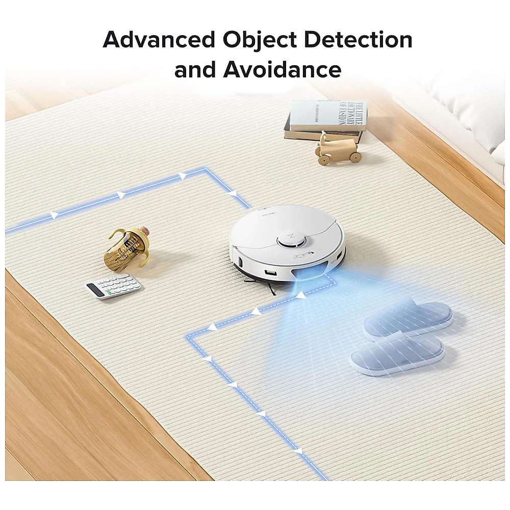 Robô Aspirador e Passa Pano Roborock S7 Max Ultra 5500 Pa Base de Autolimpeza e Secagem do Mop 42 cm Branco
