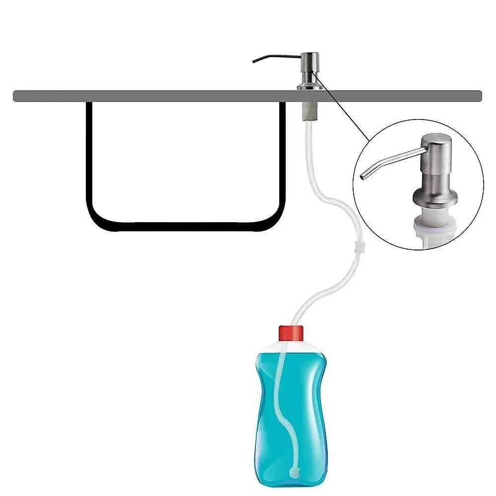 Dispenser Sabao Liquido Detergente Cuba Pia Flexivel Multiuso Suporte